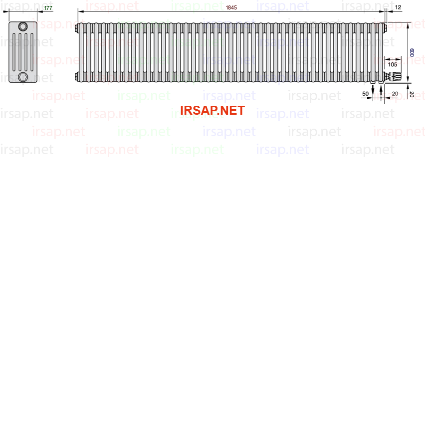 Радиатор IRSAP Tesi 50600/41 T26 CL 01